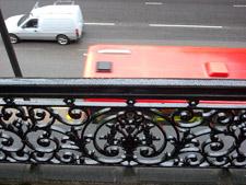 Balcony Steelwork painted by abseilers