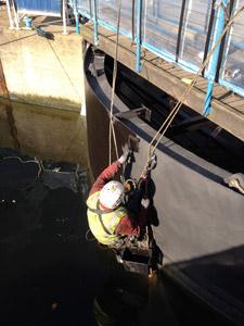 Painting Marina Gates - Hiline Abseiling