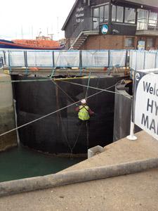 Painting Marina Gates - Hiline Abseiling