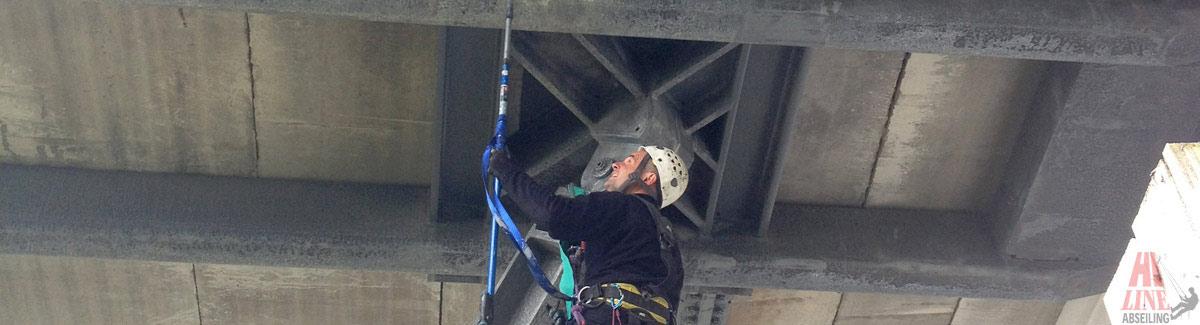 Under Bridge Painting with Abseilers