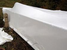 Shrink wrapped steelwork
